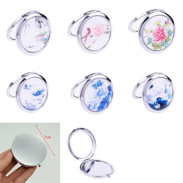 double sided mini pocket mirror makeup compact magnifying folding makeup mirror white and blue porcelain mirrors
double sided mini pocket mirror makeup compact magnifying folding makeup mirror white and blue porcelain mirrors