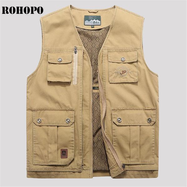 rohopo plus size 6xl/7xl/8xl/9xl plus size man's cotton vest,v-neck thickness pure cotton sleeveless cargo pockets jacket man, Black;white
rohopo plus size 6xl/7xl/8xl/9xl plus size man's cotton vest,v-neck thickness pure cotton sleeveless cargo pockets jacket man, Black;white
