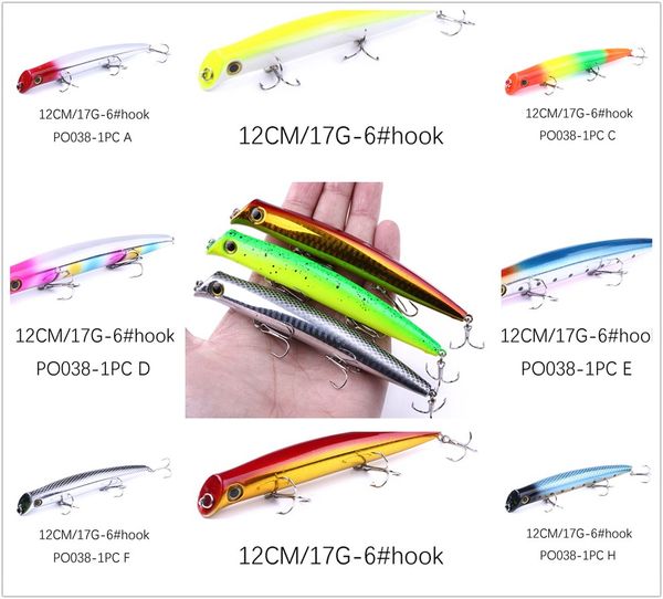 new lipless pencil laser swimbaits hooks 12cm 17g 3d eyes floating swimming ater bait bass fishing lure
new lipless pencil laser swimbaits hooks 12cm 17g 3d eyes floating swimming ater bait bass fishing lure