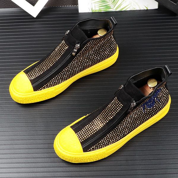 new 2020 british men casual luxury rhinestone bee zipper style charm platform shoes fashion youth man trending leisure shoes, Black
new 2020 british men casual luxury rhinestone bee zipper style charm platform shoes fashion youth man trending leisure shoes, Black