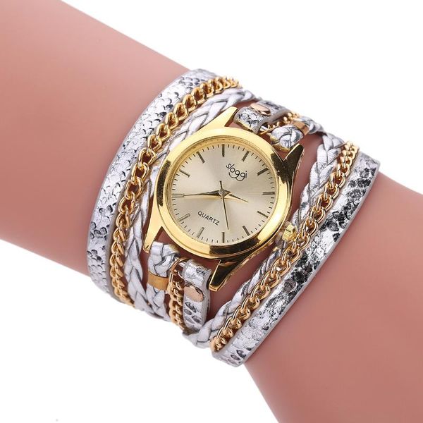 gold beautiful watch for women surround bracelet snake pattern quartz rhinestone watches, Slivery;brown
gold beautiful watch for women surround bracelet snake pattern quartz rhinestone watches, Slivery;brown