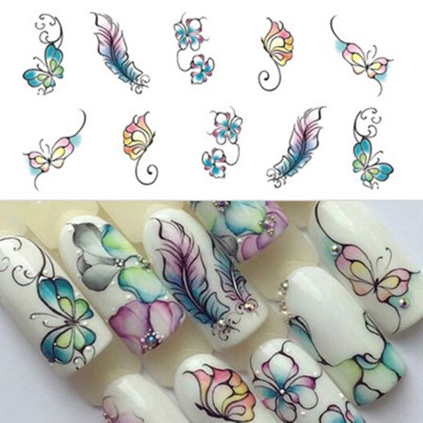 manicure decor flower butterfly nail decals sticker blooming diy nail-art beauty fashion charming, Black
manicure decor flower butterfly nail decals sticker blooming diy nail-art beauty fashion charming, Black