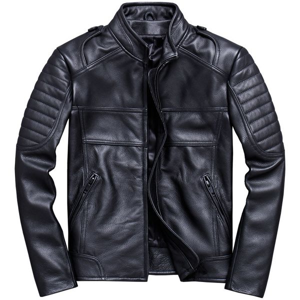 men's leather & faux 2021 black men stand collar motorcycle jacket plus size xxxl genuine cowhide slim fit short biker's coat
men's leather & faux 2021 black men stand collar motorcycle jacket plus size xxxl genuine cowhide slim fit short biker's coat