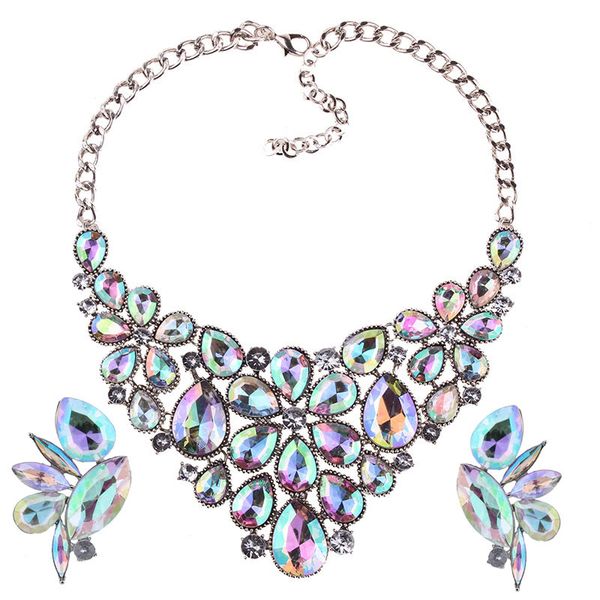 fashion designer luxury exaggerated very glittering beautiful rhinestone diamond crystal earring collar choker statement necklace for woman
fashion designer luxury exaggerated very glittering beautiful rhinestone diamond crystal earring collar choker statement necklace for woman