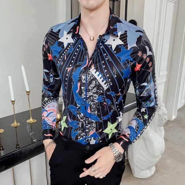 streetwear chemise homme long sleeve casual slim fit camisa masculina shirts men flower shirt haitian stars printing, White;black
streetwear chemise homme long sleeve casual slim fit camisa masculina shirts men flower shirt haitian stars printing, White;black