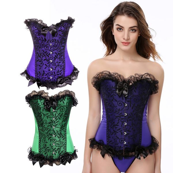 2020 bowknot womens purple green lingerie bustiers overbust corselet elegant lace trim busk burlesque corsets plus size s to 6xl 851, Black;white
2020 bowknot womens purple green lingerie bustiers overbust corselet elegant lace trim busk burlesque corsets plus size s to 6xl 851, Black;white