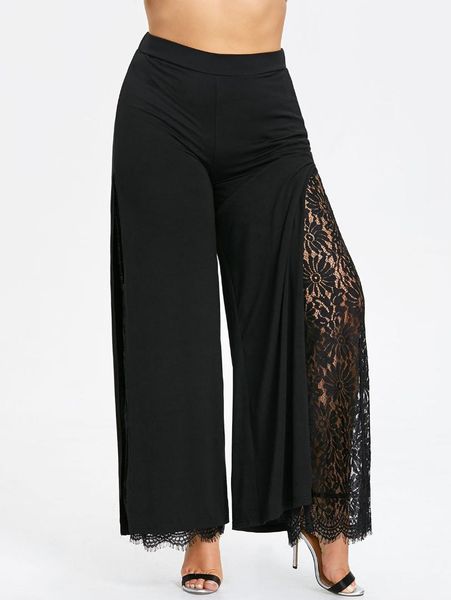 wipalo women casual wide leg pants plus size high slit lace palazzo pants elastic waist female fashion long loose trousers 5xl, Black;white
wipalo women casual wide leg pants plus size high slit lace palazzo pants elastic waist female fashion long loose trousers 5xl, Black;white