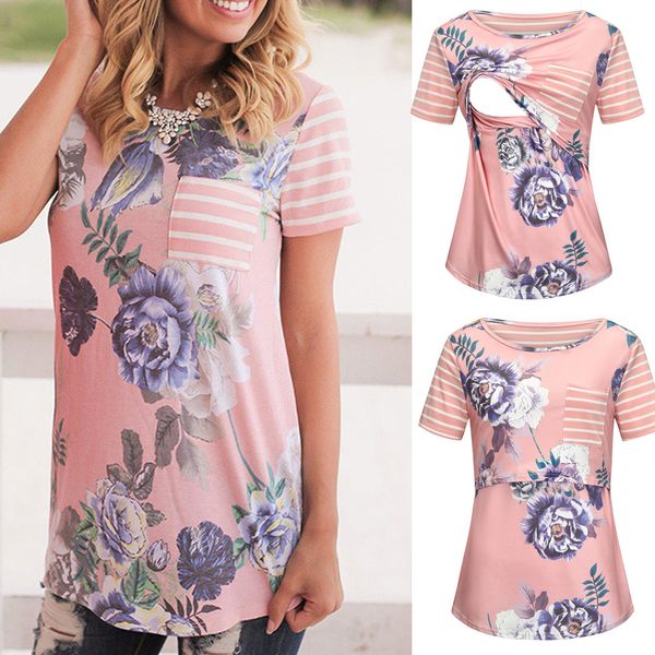 MUQGEW Maternity clothes pregnant woman clothes Women Pregnant Nusring Maternity Short Sleeve Stripe Print Floral Blouse Tops
MUQGEW Maternity clothes pregnant woman clothes Women Pregnant Nusring Maternity Short Sleeve Stripe Print Floral Blouse Tops