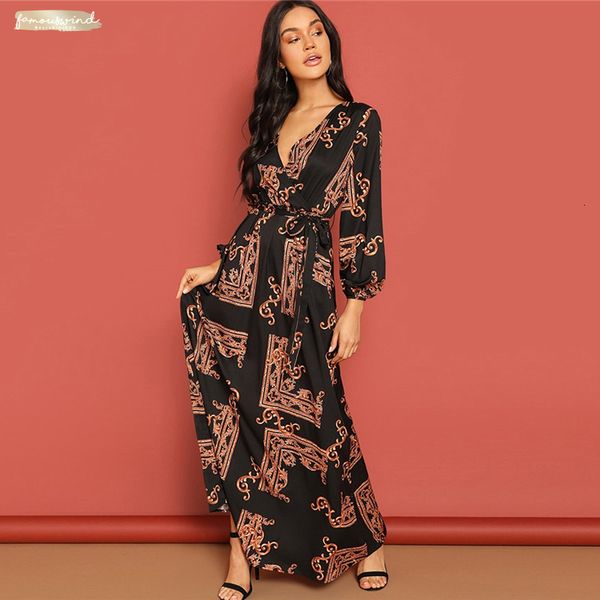 scarf print belted women maxi wrap dress elegant a line party dresses 2019 autumn fit ladies v neck flare dress, Black;gray
scarf print belted women maxi wrap dress elegant a line party dresses 2019 autumn fit ladies v neck flare dress, Black;gray