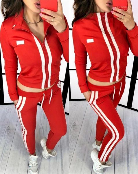 set fitting long sleeve trousers solid color zipper two piece pants women designer clothes spring womens 2 piece sets casual, White
set fitting long sleeve trousers solid color zipper two piece pants women designer clothes spring womens 2 piece sets casual, White