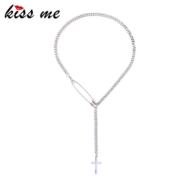 kissme minimalism white gold color paper clip pins cross long pendant necklaces for women gifts new fashion jewelry accessories, Silver
kissme minimalism white gold color paper clip pins cross long pendant necklaces for women gifts new fashion jewelry accessories, Silver