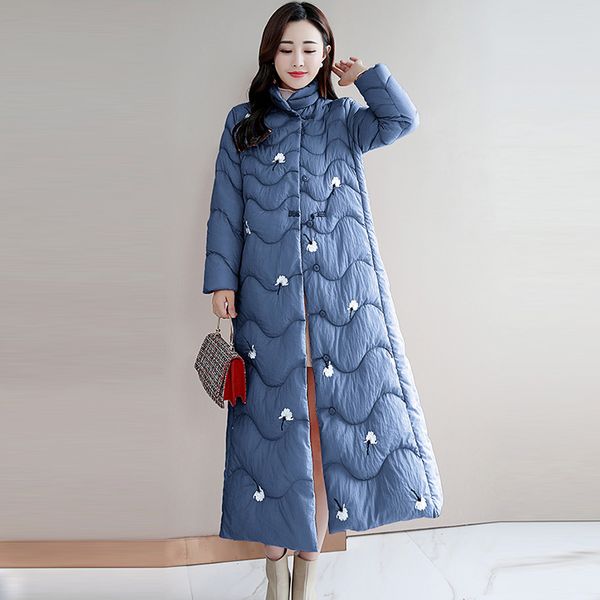 autumn winter cotton coat print flower stand collar wind ethnic down cotton jackets female loose casual outwear re2005, Black
autumn winter cotton coat print flower stand collar wind ethnic down cotton jackets female loose casual outwear re2005, Black
