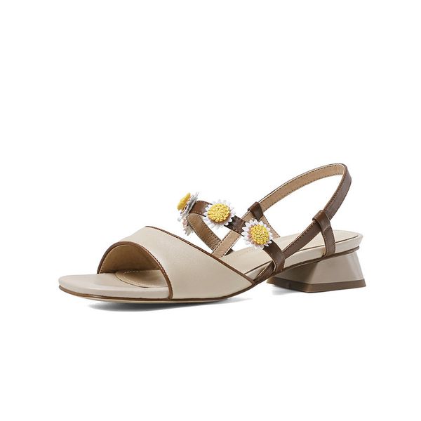 sandals open toe square heel cow leather lady sandals buckle strap dress summer shoes woman, Black
sandals open toe square heel cow leather lady sandals buckle strap dress summer shoes woman, Black