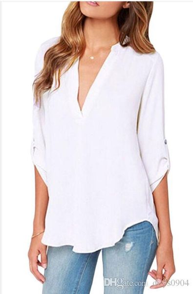 in 2017 the new white v collar long sleeves hollow loose chiffon shirt style club fashion coat 25767
in 2017 the new white v collar long sleeves hollow loose chiffon shirt style club fashion coat 25767