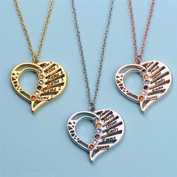 personalized family love pendant necklace with birthstones 2019 new arrival birthstone necklaces custom made any name month, Silver
personalized family love pendant necklace with birthstones 2019 new arrival birthstone necklaces custom made any name month, Silver