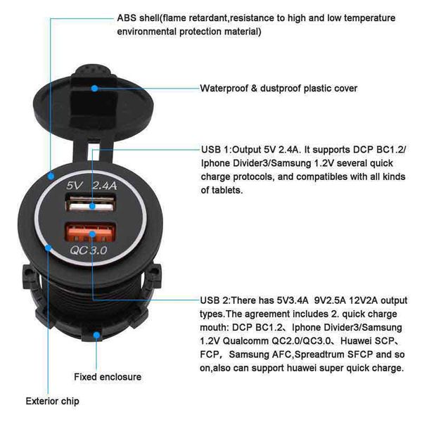 qc 3.0 fast car charger 5v/2.4a dual usb port charging car charge blue
qc 3.0 fast car charger 5v/2.4a dual usb port charging car charge blue