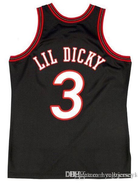 brotherly love 3# lil dicky jerseys black embroidery mens jersey ing, Black;blue