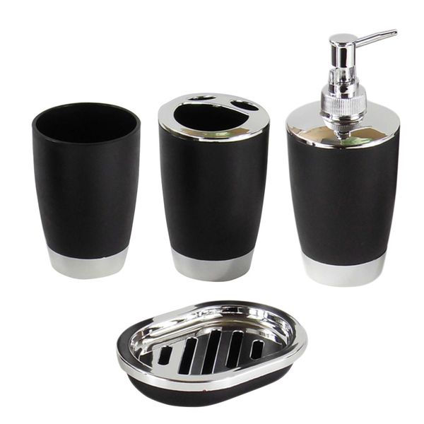 4 pcs/set bathroom suit plastic shampoo press bottle wash gargle cup toothbrush holder soap dish bath accessories --m25
4 pcs/set bathroom suit plastic shampoo press bottle wash gargle cup toothbrush holder soap dish bath accessories --m25
