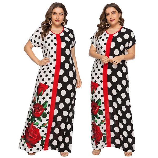 2019 summer fashion polka floral printed women maxi dress plus size short sleeve muslim abaya arabic islamic dubai robe ramadan, Red
2019 summer fashion polka floral printed women maxi dress plus size short sleeve muslim abaya arabic islamic dubai robe ramadan, Red