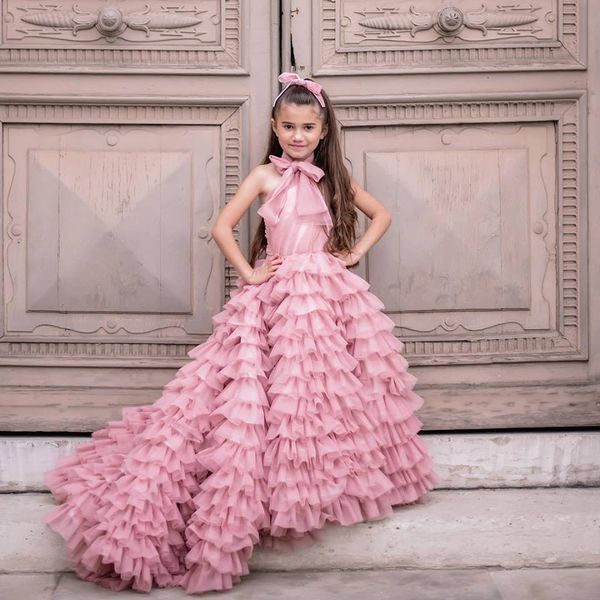 blush pink chiffon 2019 african flower girl dresses halter tiers little girl wedding dresses vintage child communion pageant gowns, White;blue
blush pink chiffon 2019 african flower girl dresses halter tiers little girl wedding dresses vintage child communion pageant gowns, White;blue