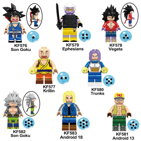 Dragon Ball Z Son Goku Krillin Vegata Ephesians Trunks Android 13 Android 18 Mini Action Figure Toy Building Block Bricks
Dragon Ball Z Son Goku Krillin Vegata Ephesians Trunks Android 13 Android 18 Mini Action Figure Toy Building Block Bricks