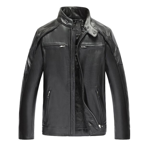 yolanfairy genuine leather jackets for men cow leather jacket spring autumn motocycle plus size 4xl coat 19-801mf610, Black
yolanfairy genuine leather jackets for men cow leather jacket spring autumn motocycle plus size 4xl coat 19-801mf610, Black