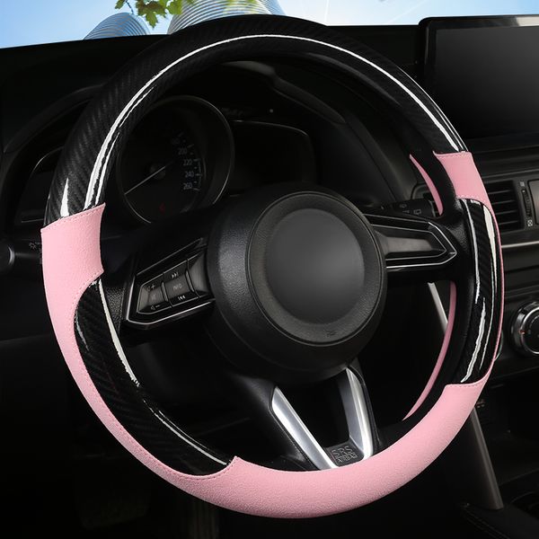 kkysyelva leather universal car steering-wheel cover 38cm car-styling sport auto steering wheel covers anti-slip
kkysyelva leather universal car steering-wheel cover 38cm car-styling sport auto steering wheel covers anti-slip