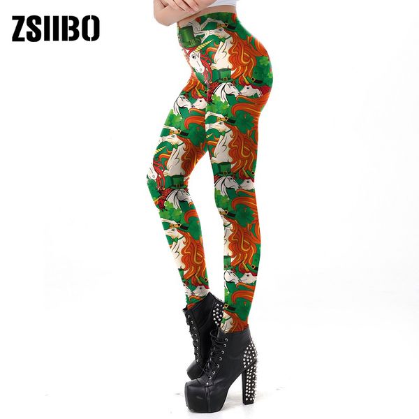 new green unicorn printing patrick's day design fitness clothes for women leggings push up high waist sweat pants plus size, Black
new green unicorn printing patrick's day design fitness clothes for women leggings push up high waist sweat pants plus size, Black
