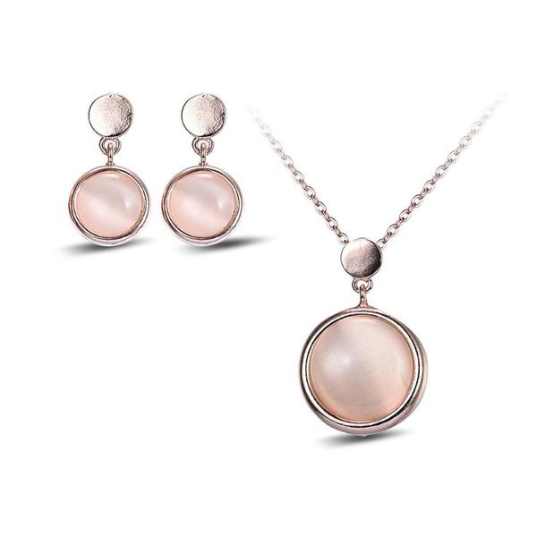 women faux opal round pendant necklace ear stud earrings wedding jewelry gift, Silver
women faux opal round pendant necklace ear stud earrings wedding jewelry gift, Silver