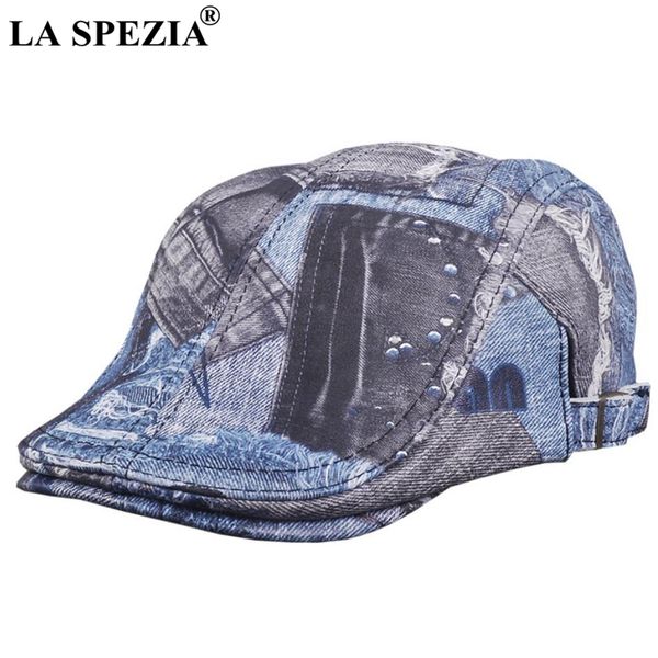 la spezia print flat cap real sheepskin leather blue duckbill hat beret women character designer spring men directors cap, Blue;gray
la spezia print flat cap real sheepskin leather blue duckbill hat beret women character designer spring men directors cap, Blue;gray