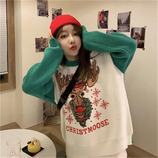 winter long sleeve pullover sweater women 3d stereo christmas elk print round neck ladies jumper sweater clothes women d464, White;black
winter long sleeve pullover sweater women 3d stereo christmas elk print round neck ladies jumper sweater clothes women d464, White;black