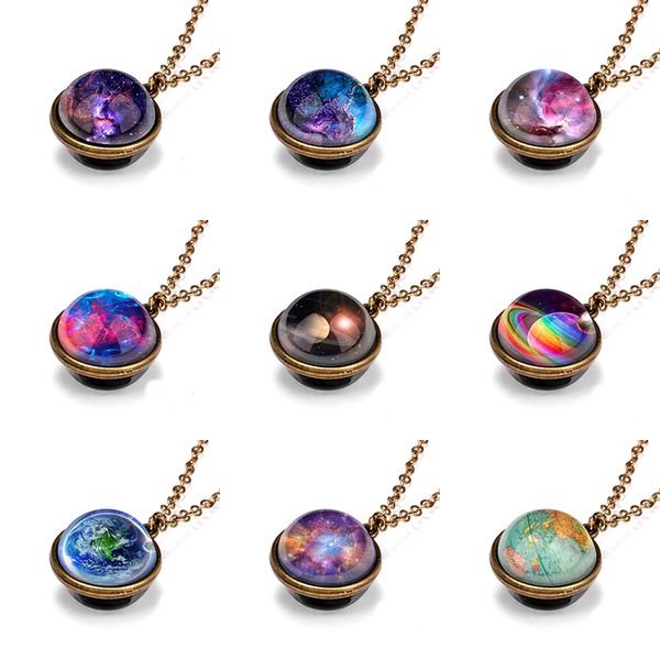 rinhoo nebula galaxy double sided pendant necklace universe planet jewelry glass art picture glow in dark jewelry gifts necklace, Silver
rinhoo nebula galaxy double sided pendant necklace universe planet jewelry glass art picture glow in dark jewelry gifts necklace, Silver