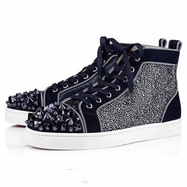 original box,famous 8 stylish spikes & strass high red bottom sneakers shoes women,men brand red sole trainers wholesale ing, Black
original box,famous 8 stylish spikes & strass high red bottom sneakers shoes women,men brand red sole trainers wholesale ing, Black