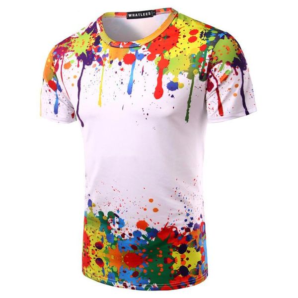 splashed paint summer t shirt men short sleeve novelty printed 3d t -shirts personality round neck tees zoobear designer, White;black
splashed paint summer t shirt men short sleeve novelty printed 3d t -shirts personality round neck tees zoobear designer, White;black