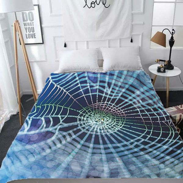 blue spider web pattern home sofa blanket, bed quilt and outdoor travel blanket designed for children, teenager and adult
blue spider web pattern home sofa blanket, bed quilt and outdoor travel blanket designed for children, teenager and adult