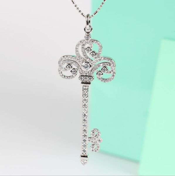 2019 new crystal from key sweater chain european necklace spring and summer woman wedding jewelry, Silver
2019 new crystal from key sweater chain european necklace spring and summer woman wedding jewelry, Silver