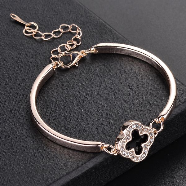 18k rose gold plated four leaves swa crystal bracelet bangles charm bracelets for women wedding hand chain fashion jewelry wholesal price, Golden;silver
18k rose gold plated four leaves swa crystal bracelet bangles charm bracelets for women wedding hand chain fashion jewelry wholesal price, Golden;silver