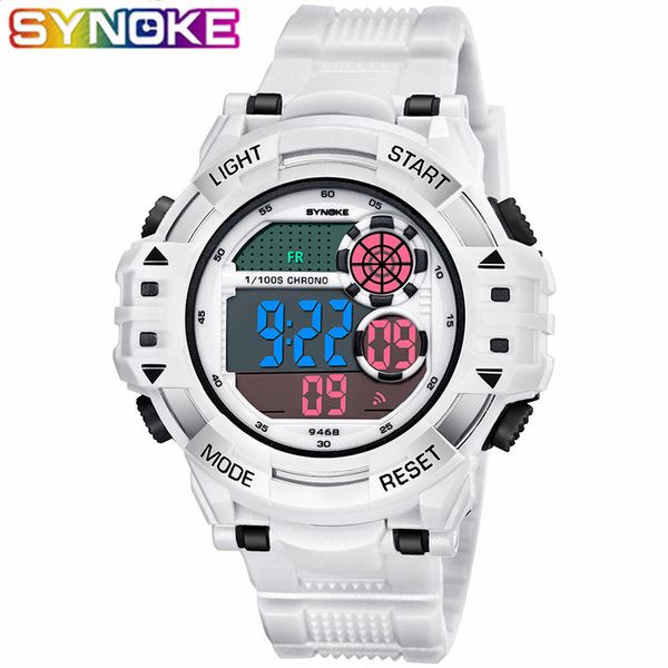 synoke men's watch led digital sport men wristwatch electronic luxury watches fitness diving male fashion, Slivery;brown
synoke men's watch led digital sport men wristwatch electronic luxury watches fitness diving male fashion, Slivery;brown