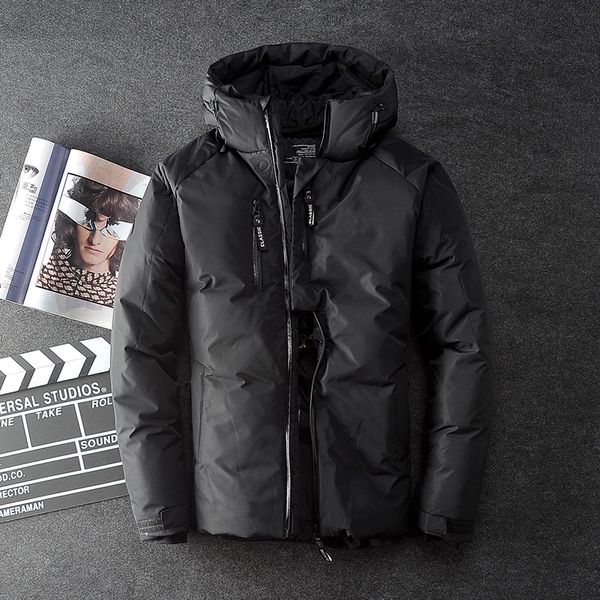 men coat snow parkas male warm brand clothing winter down jacket outerwear 70% white duck thick down jacket, Black
men coat snow parkas male warm brand clothing winter down jacket outerwear 70% white duck thick down jacket, Black