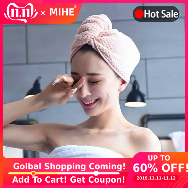 mihe lady's dry hair towel bathroom soft super absorbent quick-drying microfiber bath towel hair dry cap salon
mihe lady's dry hair towel bathroom soft super absorbent quick-drying microfiber bath towel hair dry cap salon