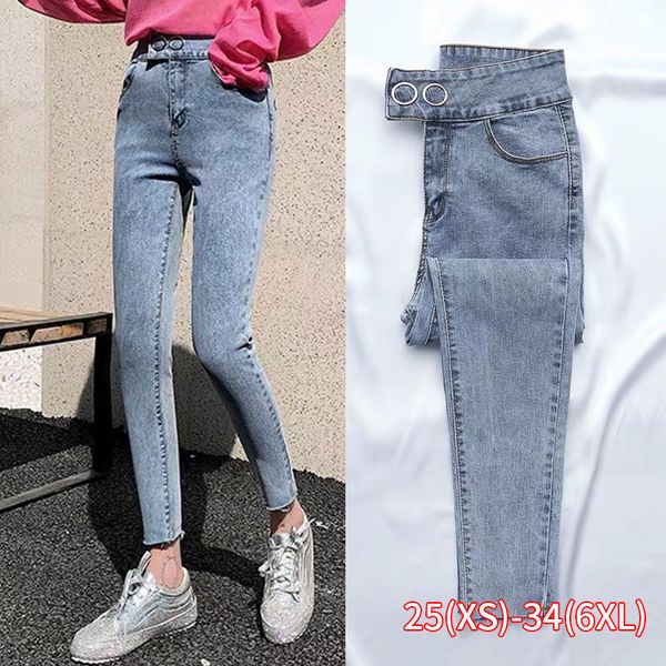 high waist jeans women pencil pant summer slim skinny high ankle length skinny jeans female denim woman plus size trousers, Blue
high waist jeans women pencil pant summer slim skinny high ankle length skinny jeans female denim woman plus size trousers, Blue