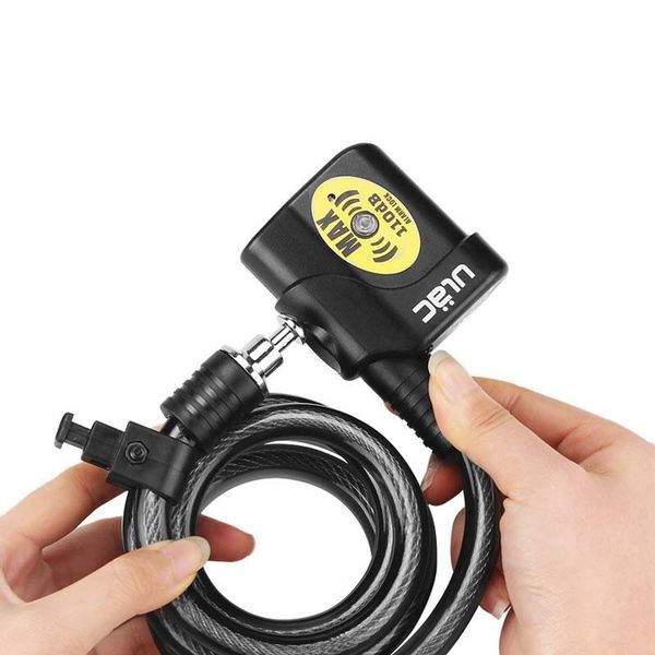 ulac bicycle lock 1200mm*12mm bike motorcycle bicycle alarm cable mtb car lock anti-theft 110db ing
ulac bicycle lock 1200mm*12mm bike motorcycle bicycle alarm cable mtb car lock anti-theft 110db ing