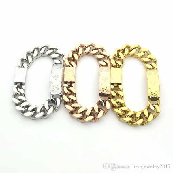 luxury designer jewelry men bracelets gold thick chain bracelet with flower pattern stainless steel bracelet and necklace sets fashion link, Black
luxury designer jewelry men bracelets gold thick chain bracelet with flower pattern stainless steel bracelet and necklace sets fashion link, Black