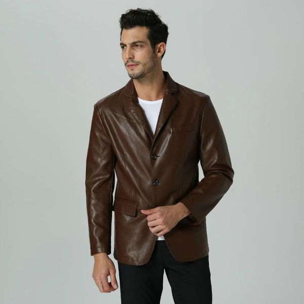 faux leather brown men blazer casual business pu leather slim fit plus size suit jacket for boy long sleeve male suit blazer, White;black
faux leather brown men blazer casual business pu leather slim fit plus size suit jacket for boy long sleeve male suit blazer, White;black