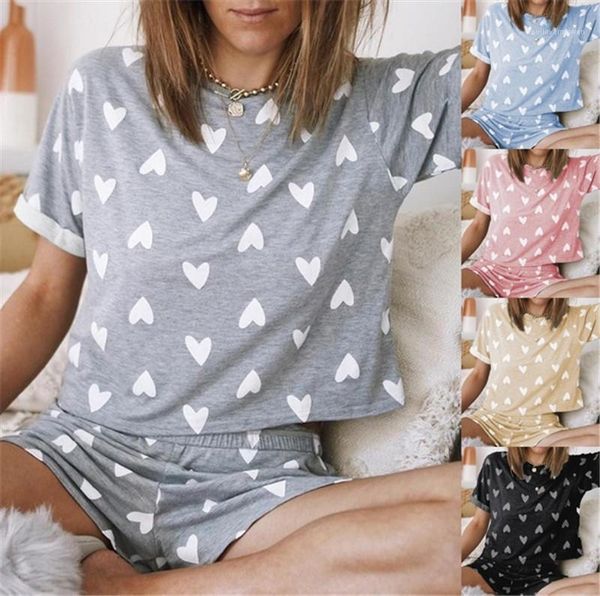 shape short sleeved suit casual sweater elastic waist pants women tracksuits sweet 2pcs suit ladies summer clothing set heart shaped printed, Gray
shape short sleeved suit casual sweater elastic waist pants women tracksuits sweet 2pcs suit ladies summer clothing set heart shaped printed, Gray