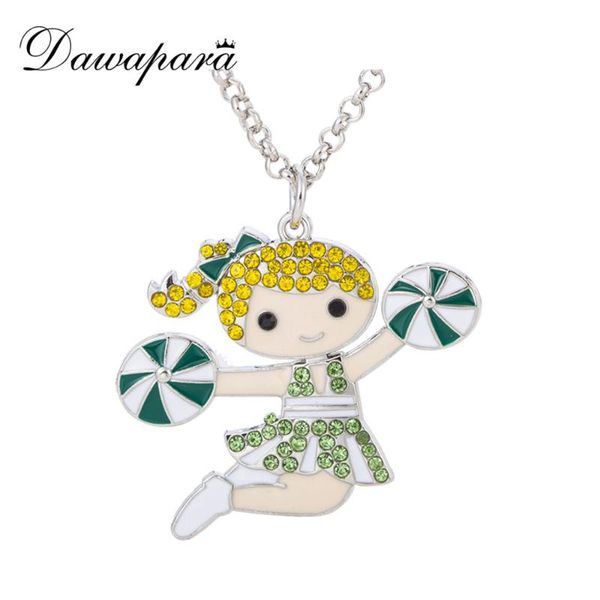 dawapara different rhinestone cheerleading girl pendant jewelry trendy sports charm necklaces for men and women christmas gifts, Silver
dawapara different rhinestone cheerleading girl pendant jewelry trendy sports charm necklaces for men and women christmas gifts, Silver