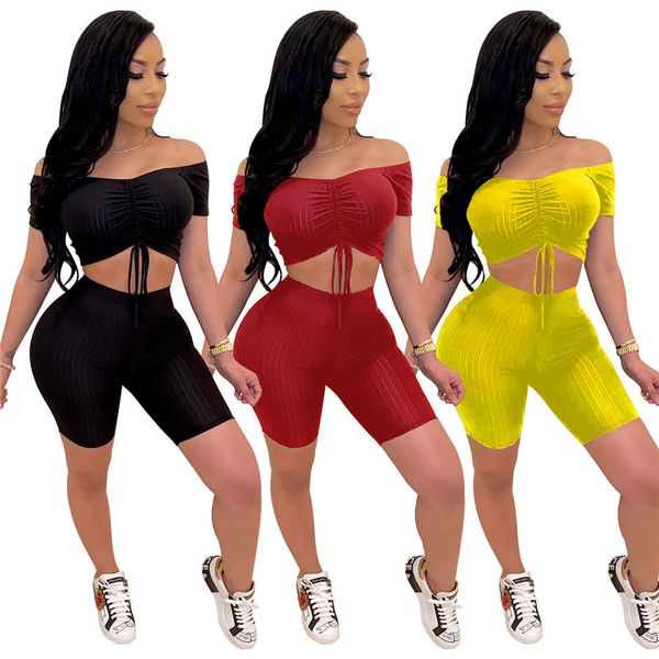 two piece dress off shoulder slash neck tracksuit 2pcs suit 2021 women lace-up short sleeve t-shirt crop high waist shorts summer cloth, White
two piece dress off shoulder slash neck tracksuit 2pcs suit 2021 women lace-up short sleeve t-shirt crop high waist shorts summer cloth, White