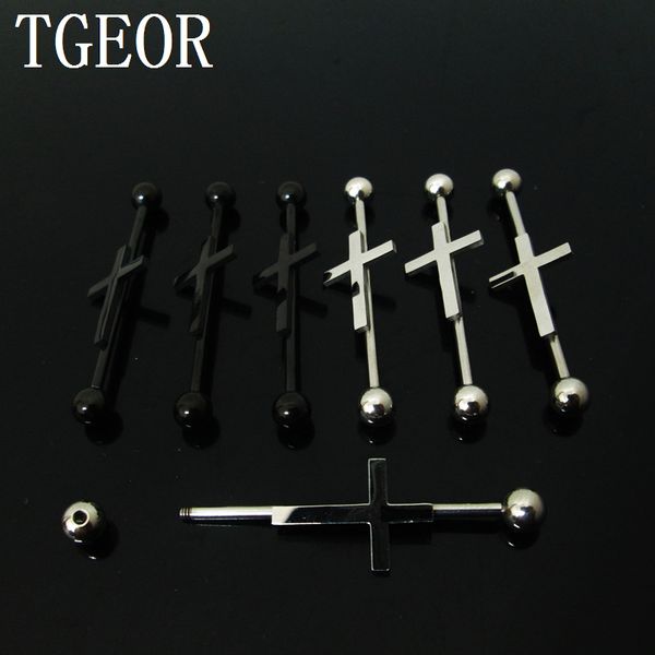 new arrival scaffold barbells 1 pair surgical stainless steel 1.6*34*5/5mm big cross industrial barbell piercing ing, Slivery;golden
new arrival scaffold barbells 1 pair surgical stainless steel 1.6*34*5/5mm big cross industrial barbell piercing ing, Slivery;golden
