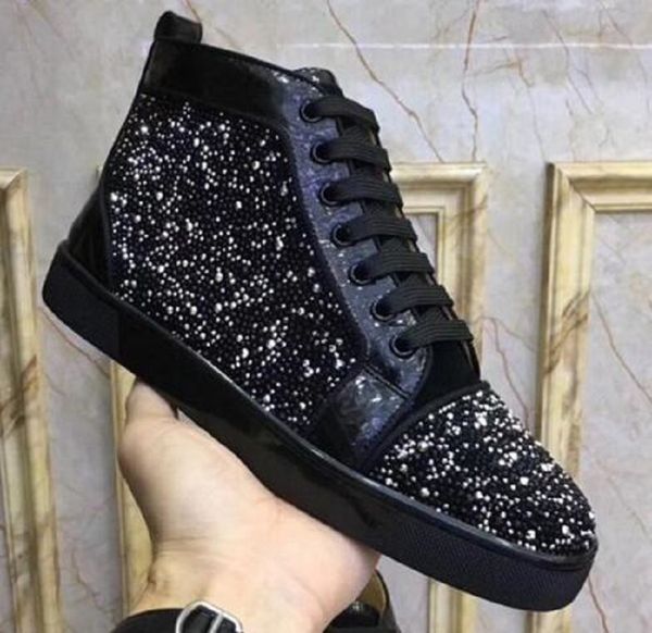 fashion red sneakers creativity of street art spikes colored calligraphy red bottom sneakers shoes women men luxury designer flat casual, Black
fashion red sneakers creativity of street art spikes colored calligraphy red bottom sneakers shoes women men luxury designer flat casual, Black