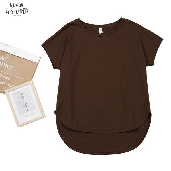 100% cotton solid loose casual summer short sleeve female t shirt women asymmetric o neck tee m30326, White
100% cotton solid loose casual summer short sleeve female t shirt women asymmetric o neck tee m30326, White